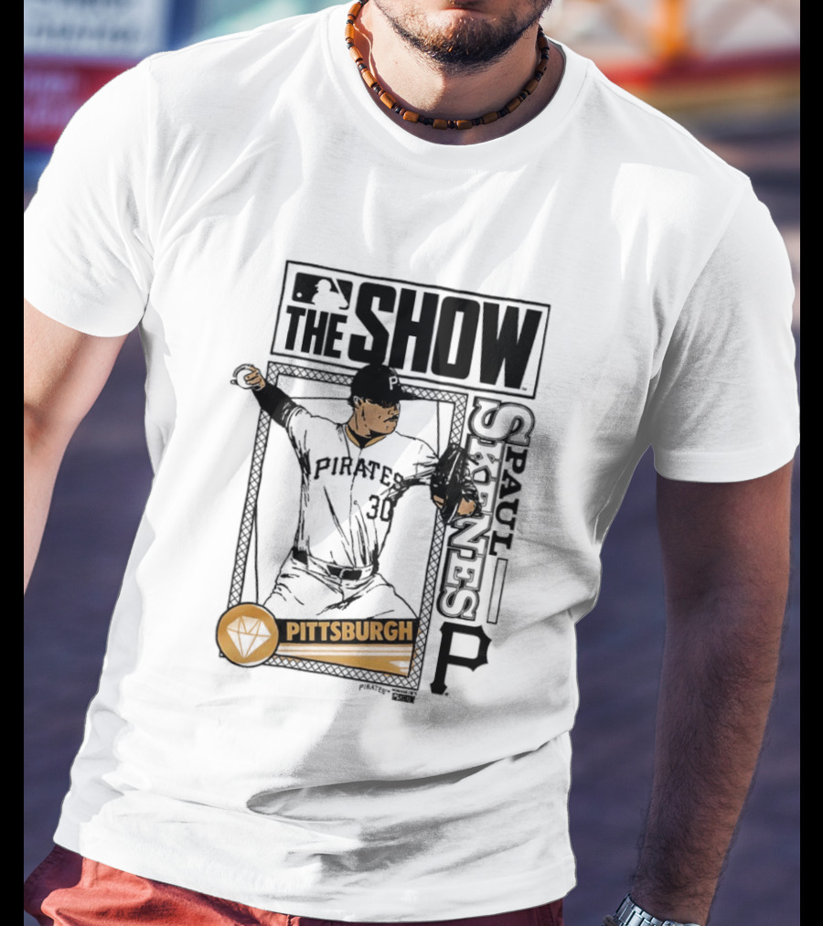 Pittsburgh MLB The Show Paul Skenes 30 Caricature T-Shirt