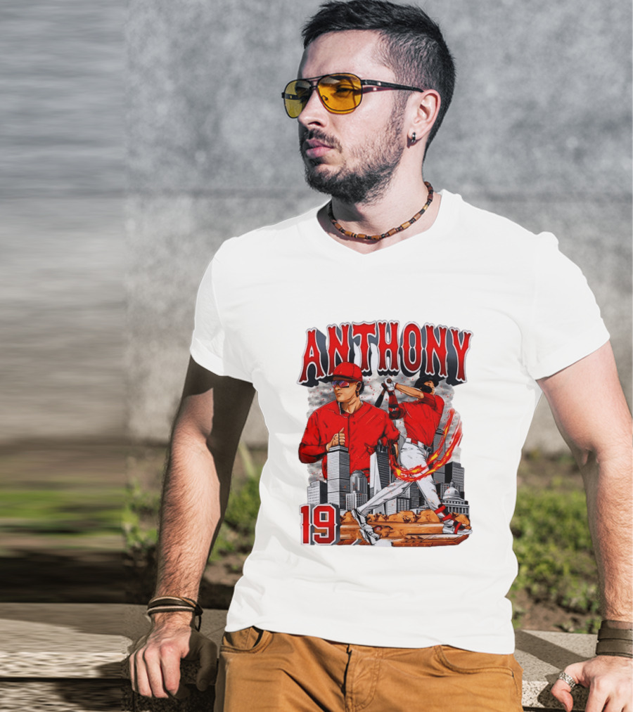Anthony 19 Boston Red Sox 2026 City Skyline Baseball T-Shirt