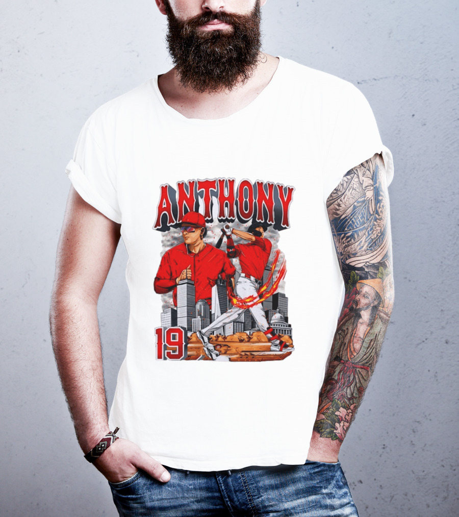 Anthony 19 Boston Red Sox 2026 City Skyline Baseball T-Shirt