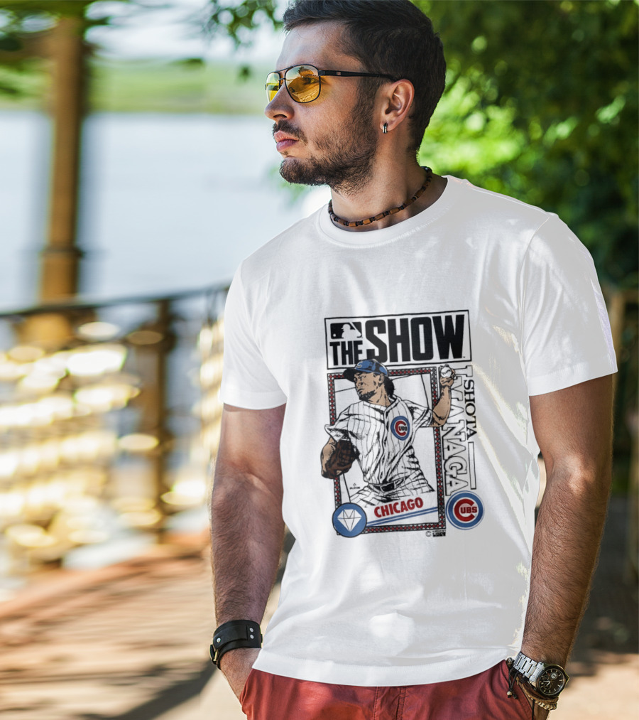 MLB The Show Shota Imanaga 18 Chicago Cubs Caricature T-Shirt