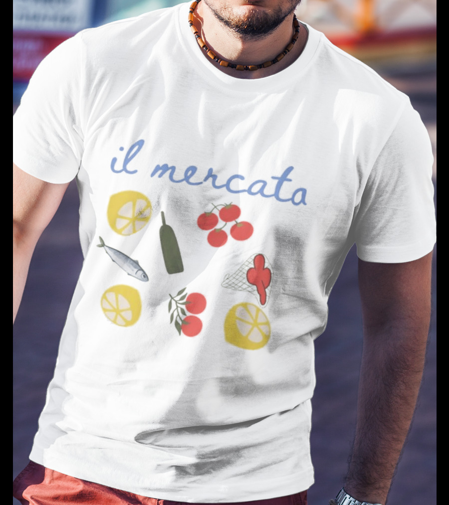 Il Mercato Summer House Amanda Batula Lemon Tomato Fish T-Shirt