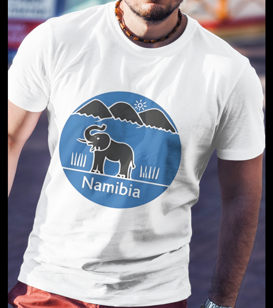 Ugo Marchal Namibia Elephant Mountains Sun T-Shirt