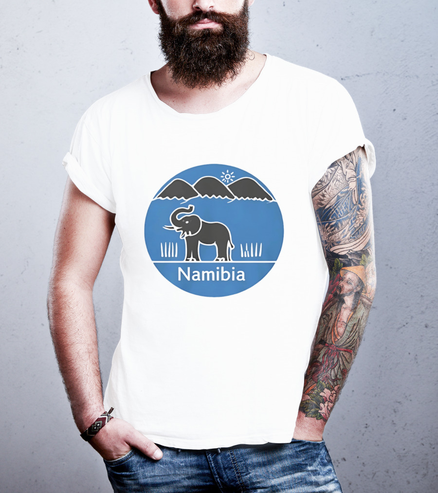 Ugo Marchal Namibia Elephant Mountains Sun T-Shirt