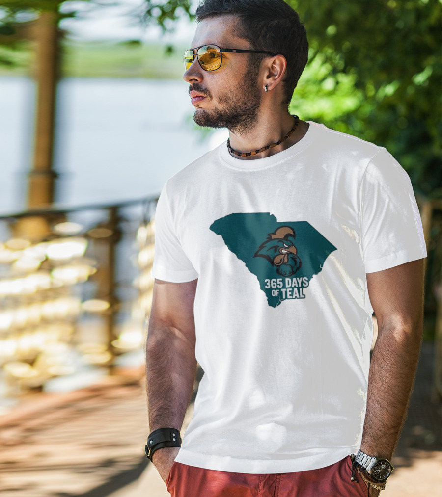 Coastal Carolina 365 Days Of Teal South Carolina Chanticleers T-Shirt