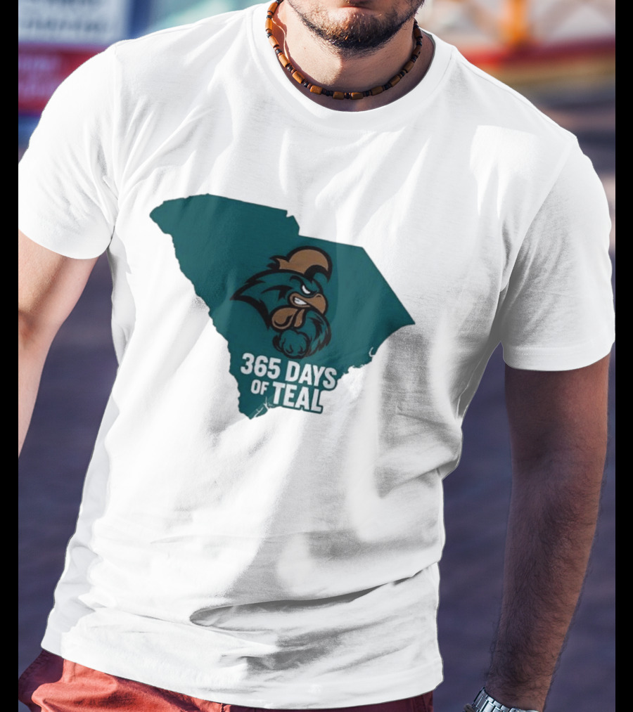 Coastal Carolina 365 Days Of Teal South Carolina Chanticleers T-Shirt