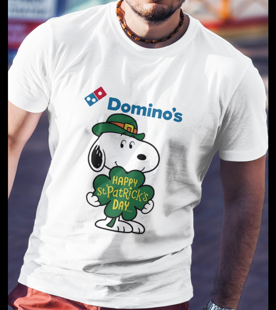 Domino's Snoopy Happy St. Patrick's Day 2026 Collaboration T-Shirt