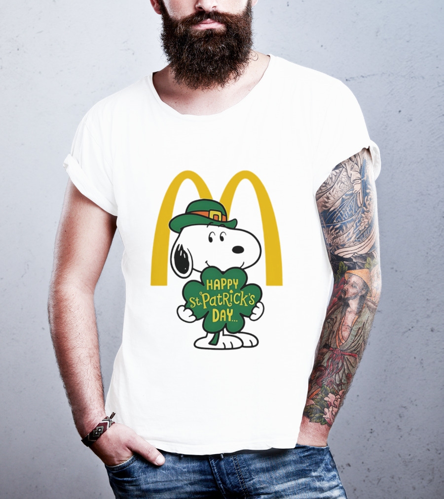 McDonald's Snoopy Happy St. Patrick's Day 2026 Collaboration T-Shirt