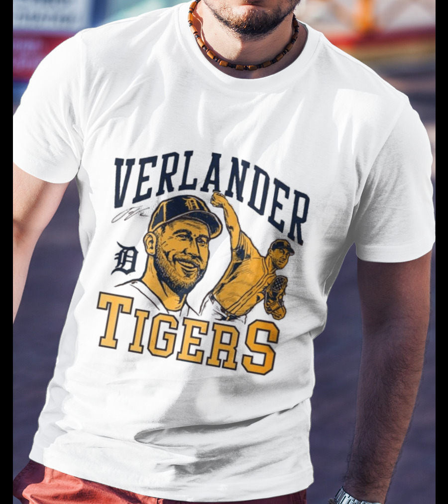 Verlander Detroit Tigers Baseball Pitcher T-Shirt