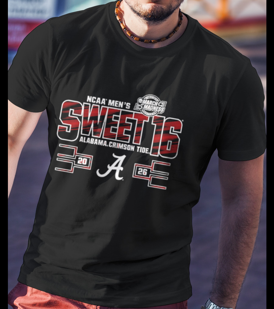 NCAA Men's Alabama Crimson Tide Sweet 16 2023 T-Shirt