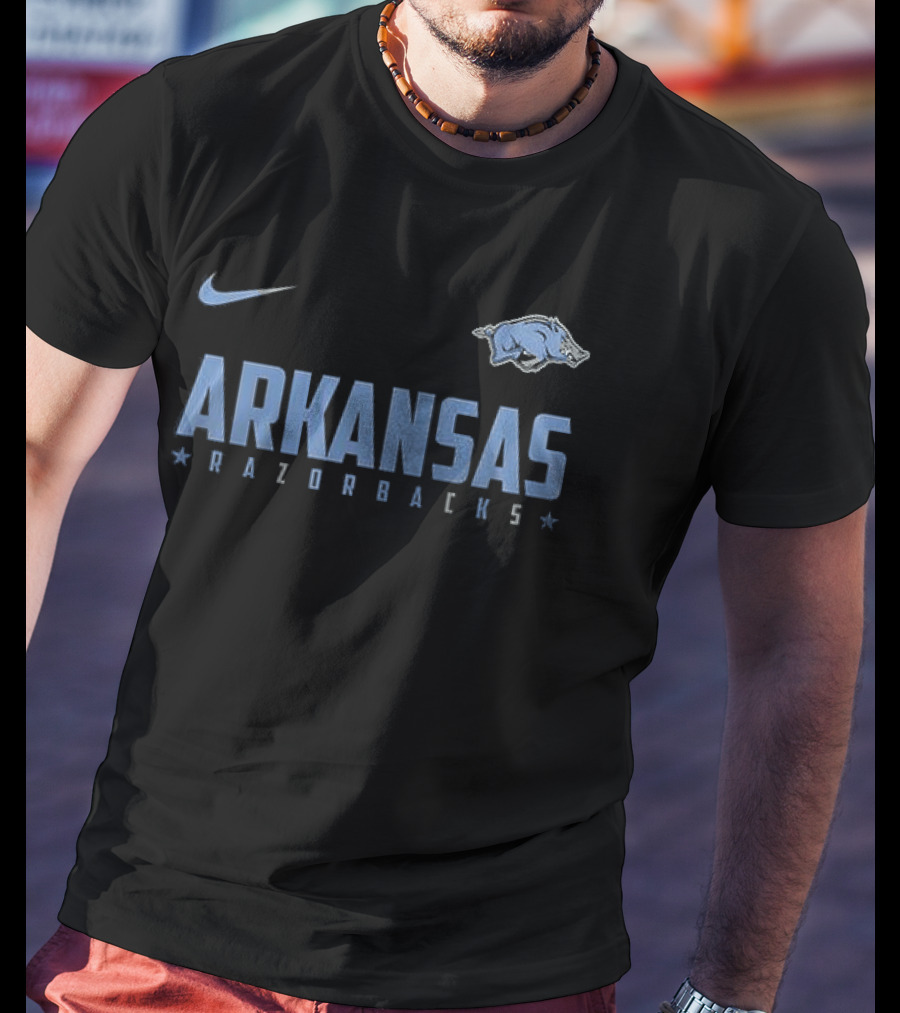 Nike Arkansas Razorbacks 250 Years Anniversary United States Navy T-Shirt
