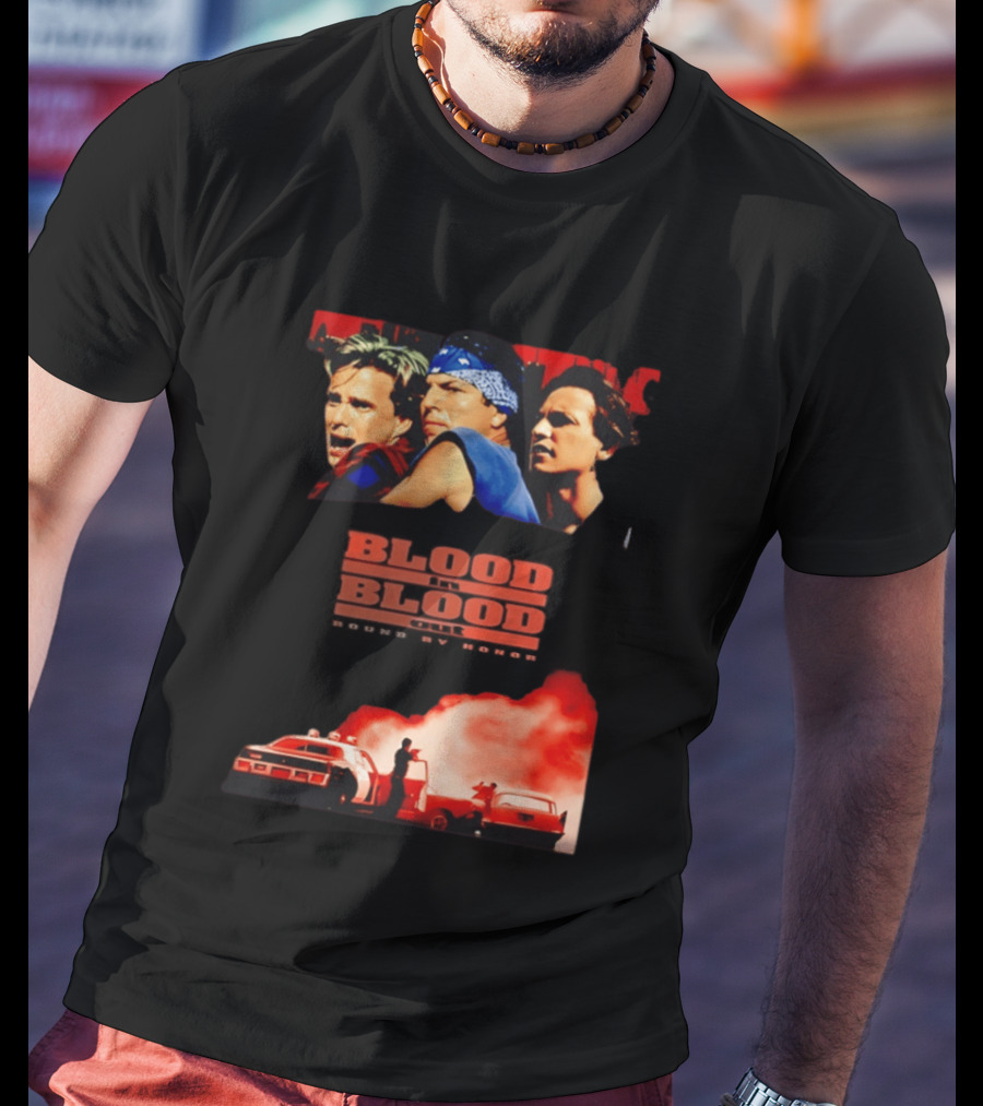 Blood In Blood Out Movie Latino Bound By Honor Dramatic Trio And Intense Action Scene T-Shirt