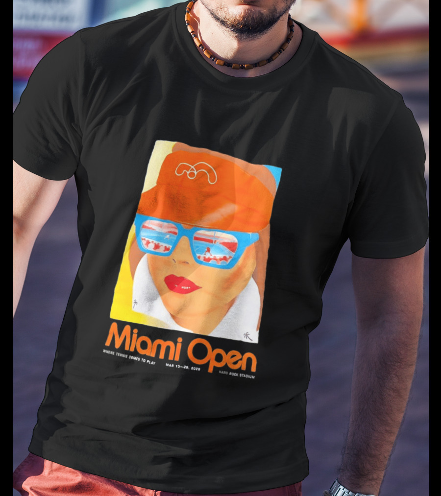 Miami Open Where Tennis Comes To Play Retro Tennis Fashion T-Shirt