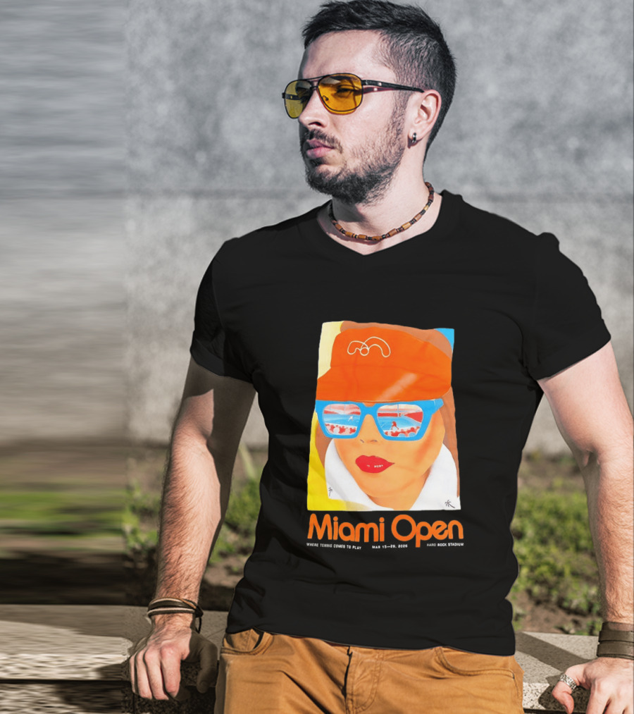 Miami Open Where Tennis Comes To Play Retro Tennis Fashion T-Shirt