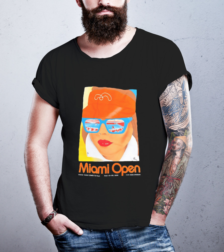 Miami Open Where Tennis Comes To Play Retro Tennis Fashion T-Shirt
