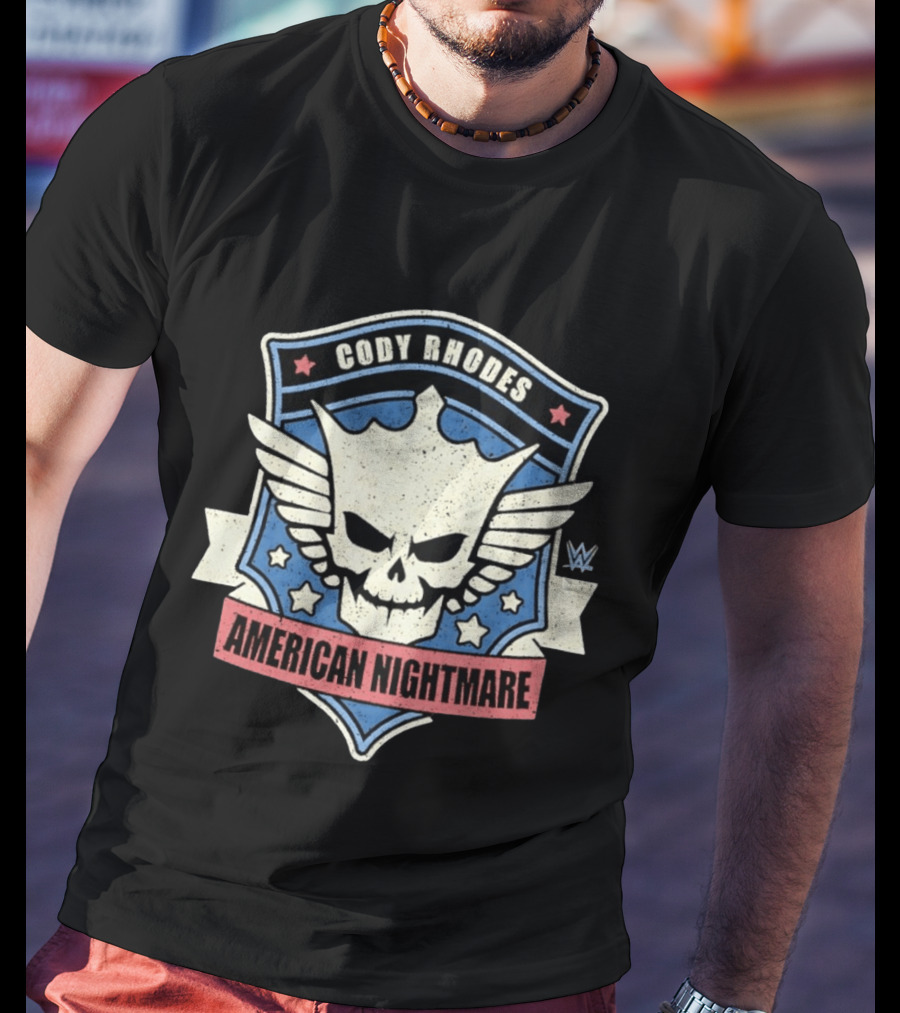 Cody Rhodes American Nightmare Skull Wings WWE Stars T-Shirt