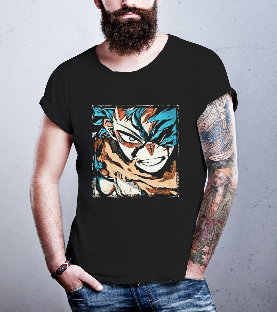 My Hero Academia Trippy Deku Blue And Red Abstract T-Shirt