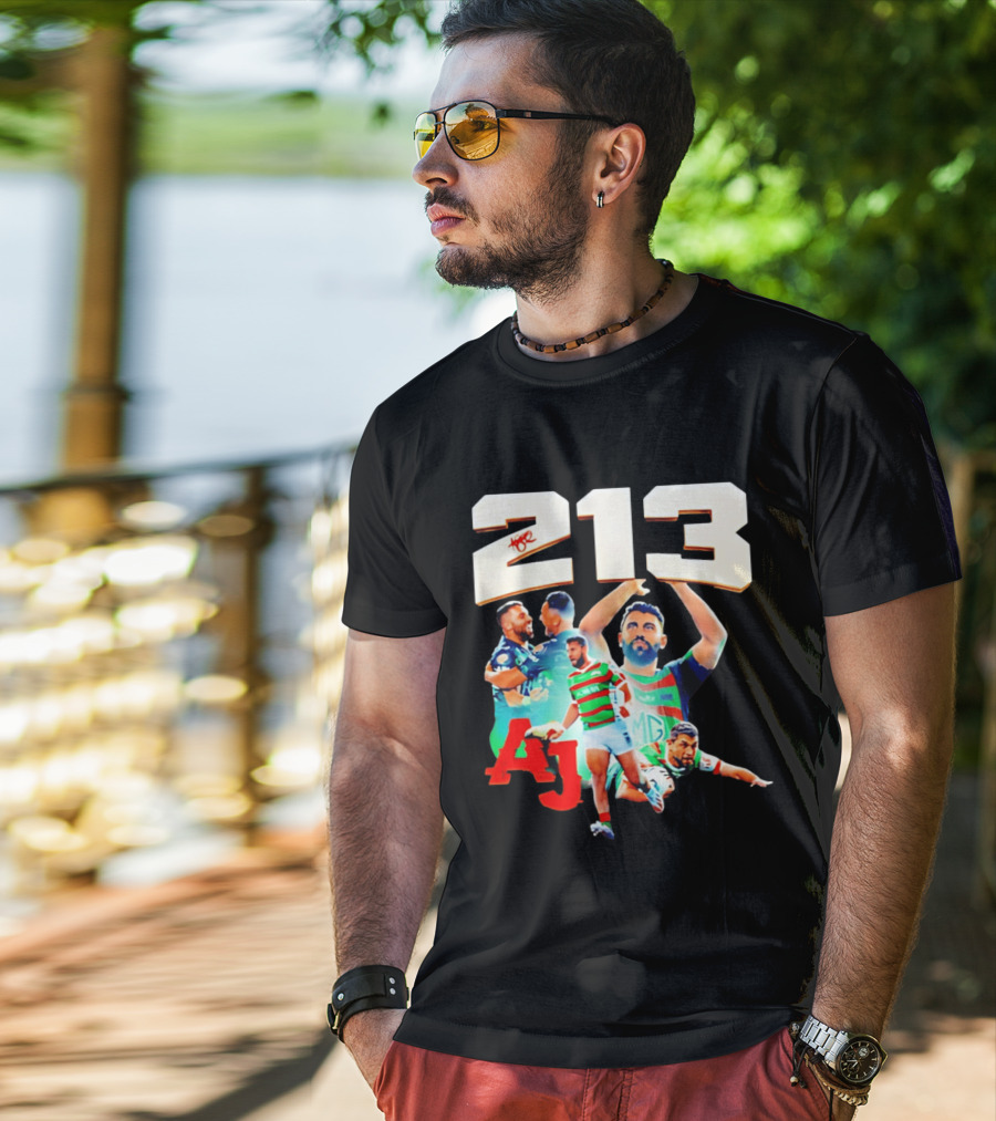 South Sydney Rabbitohs Alex Johnston 213 Record Breaker AJ Rugby T-Shirt