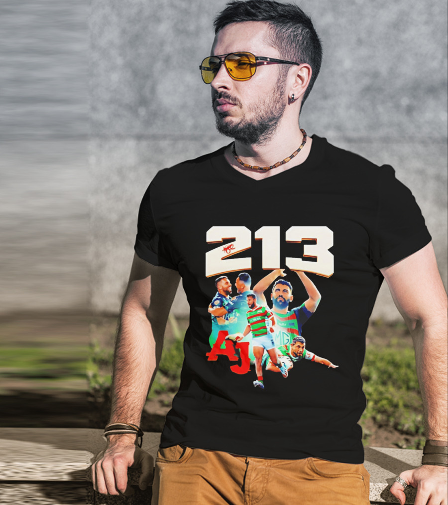 South Sydney Rabbitohs Alex Johnston 213 Record Breaker AJ Rugby T-Shirt