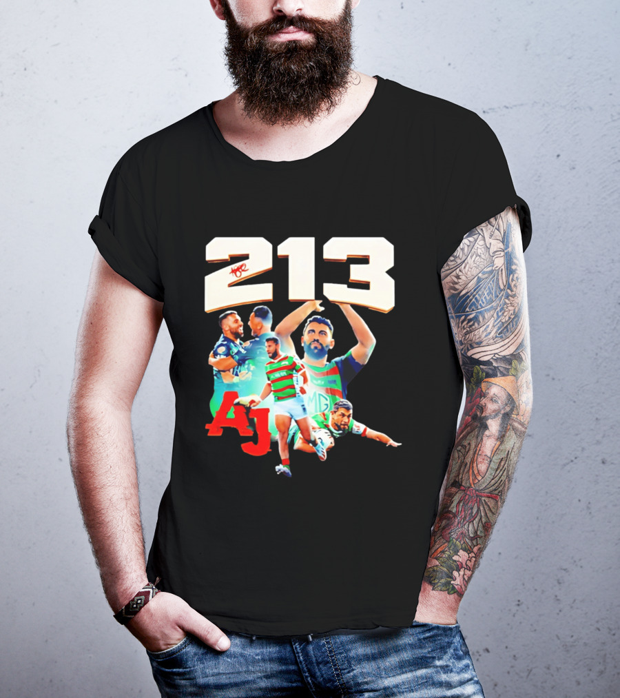 South Sydney Rabbitohs Alex Johnston 213 Record Breaker AJ Rugby T-Shirt