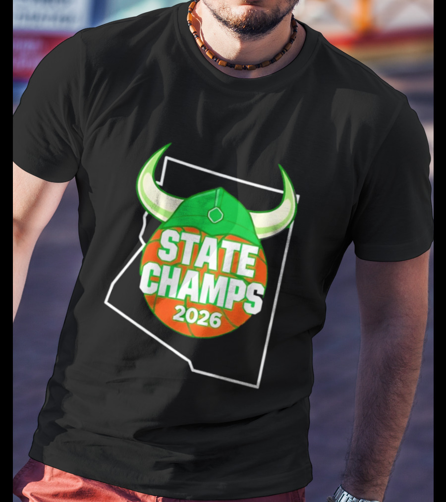 State Champs 2026 Arizona Basketball Viking Helmet T-Shirt