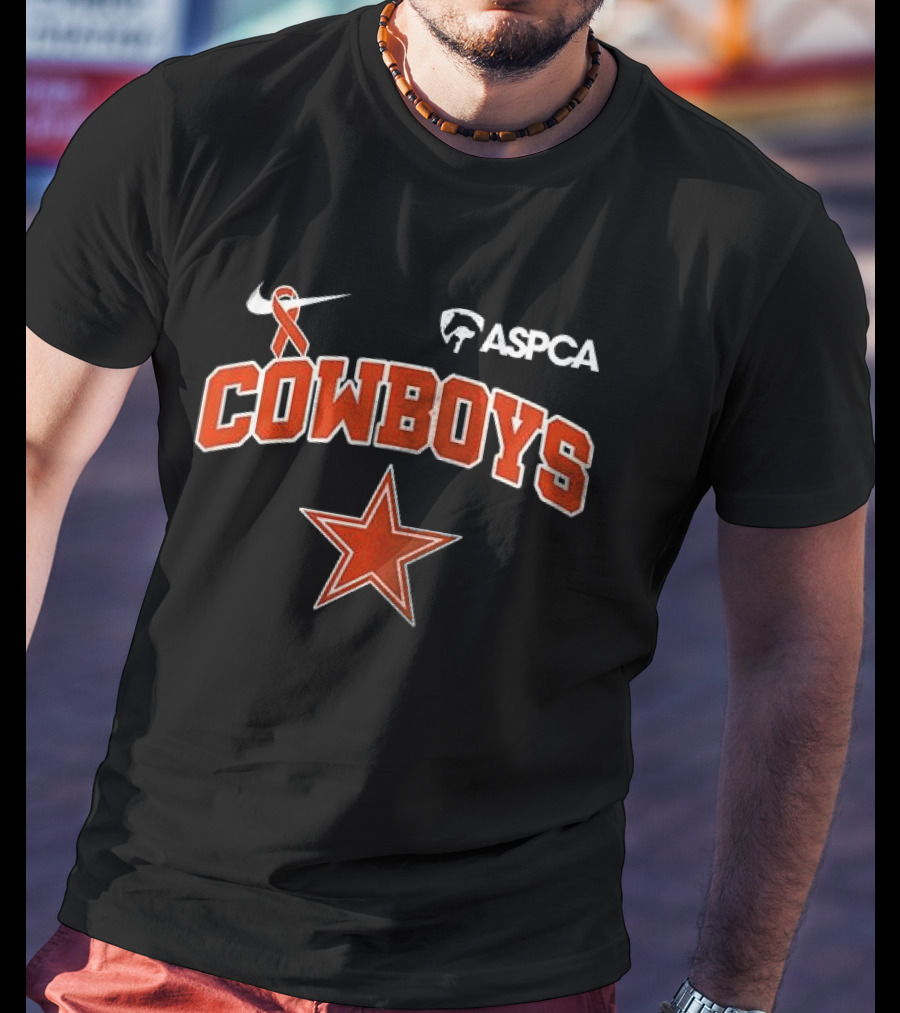 Cowboys ASPCA Animal Guardian Prevention Of Cruelty Awareness Month T-Shirt