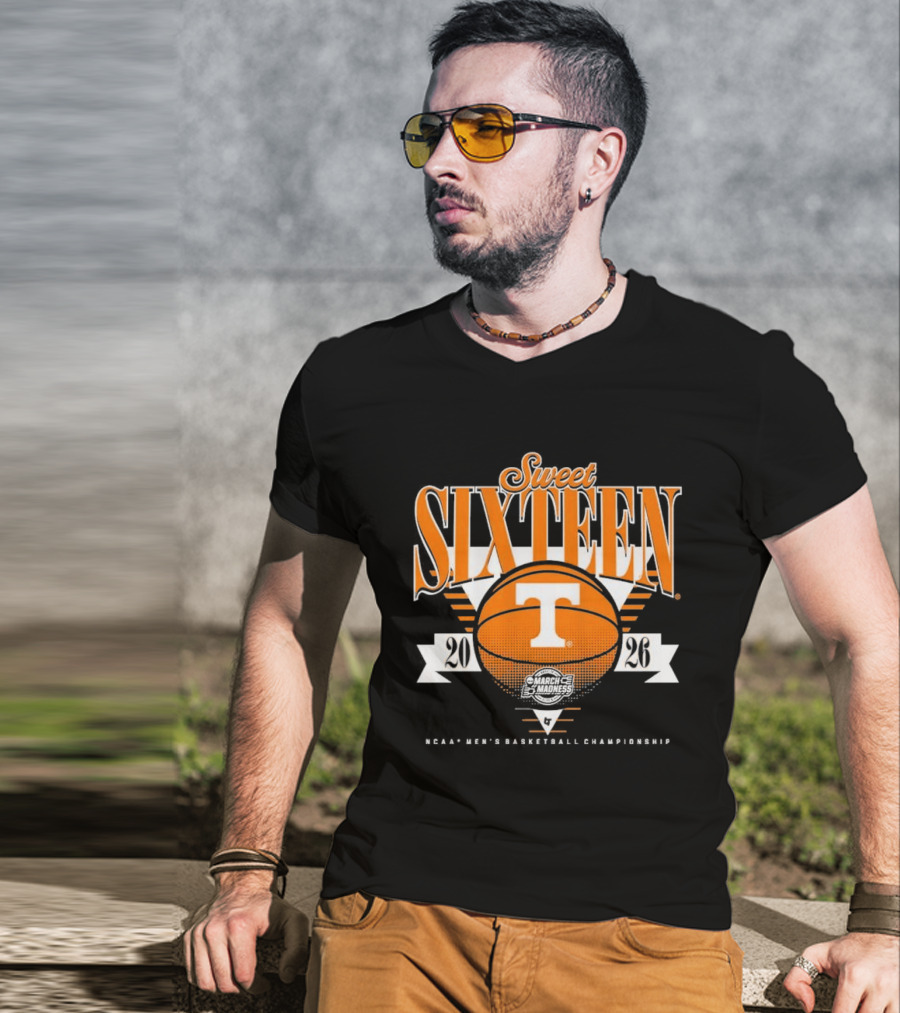Sweet Sixteen Tennessee Volunteers MBB 2026 Basketball Celebration T-Shirt