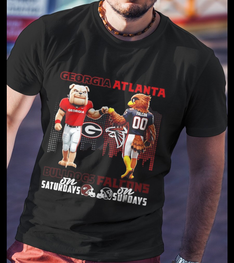 Georgia Atlanta Bulldogs Falcons Saturdays Sundays T-Shirt