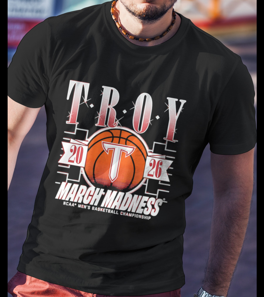 Troy Trojans 2026 March Madness NCAA Men's Basketball Championship T-Shirt