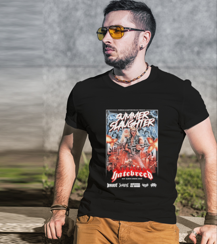 Summer Slaughter Hatebreed Tour 2026 Metal Festival North America Lineup T-Shirt