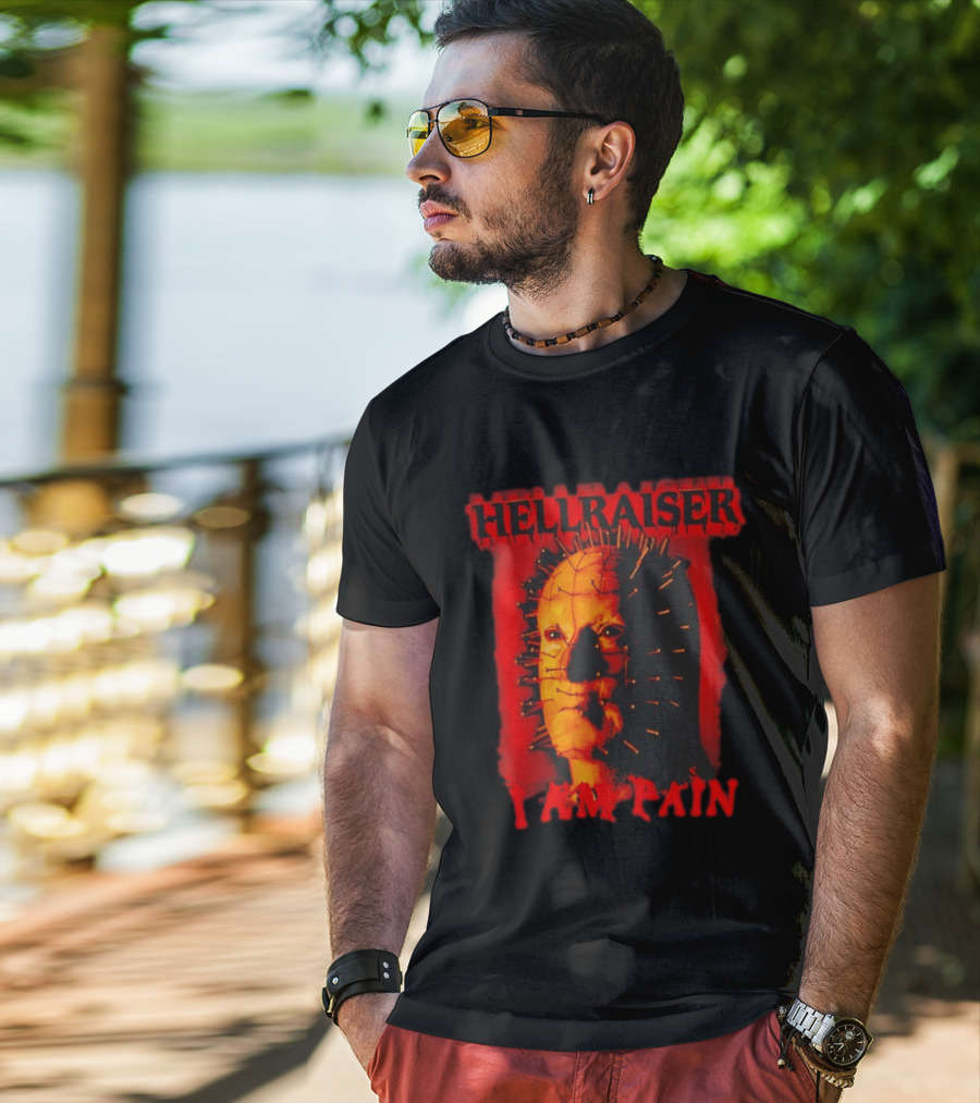 Hellraiser I Am Pain Pinhead Horror Movie T-Shirt