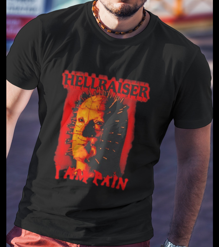 Hellraiser I Am Pain Pinhead Horror Movie T-Shirt