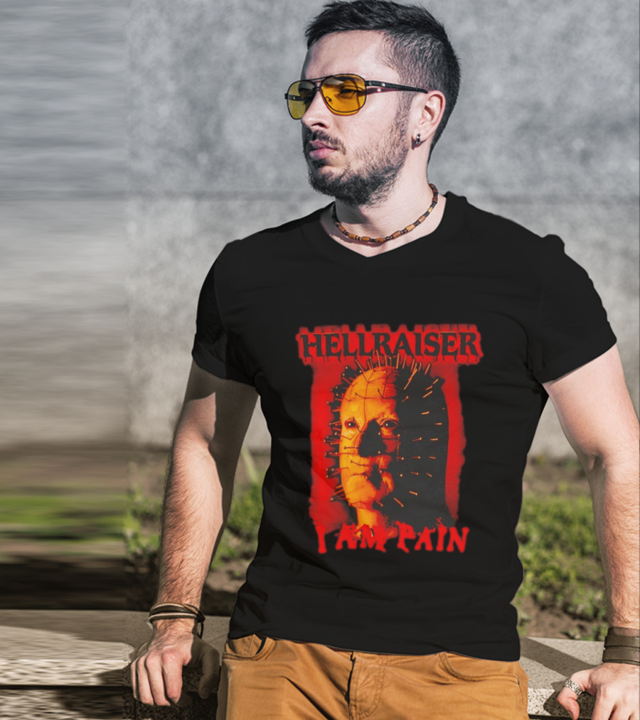 Hellraiser I Am Pain Pinhead Horror Movie T-Shirt