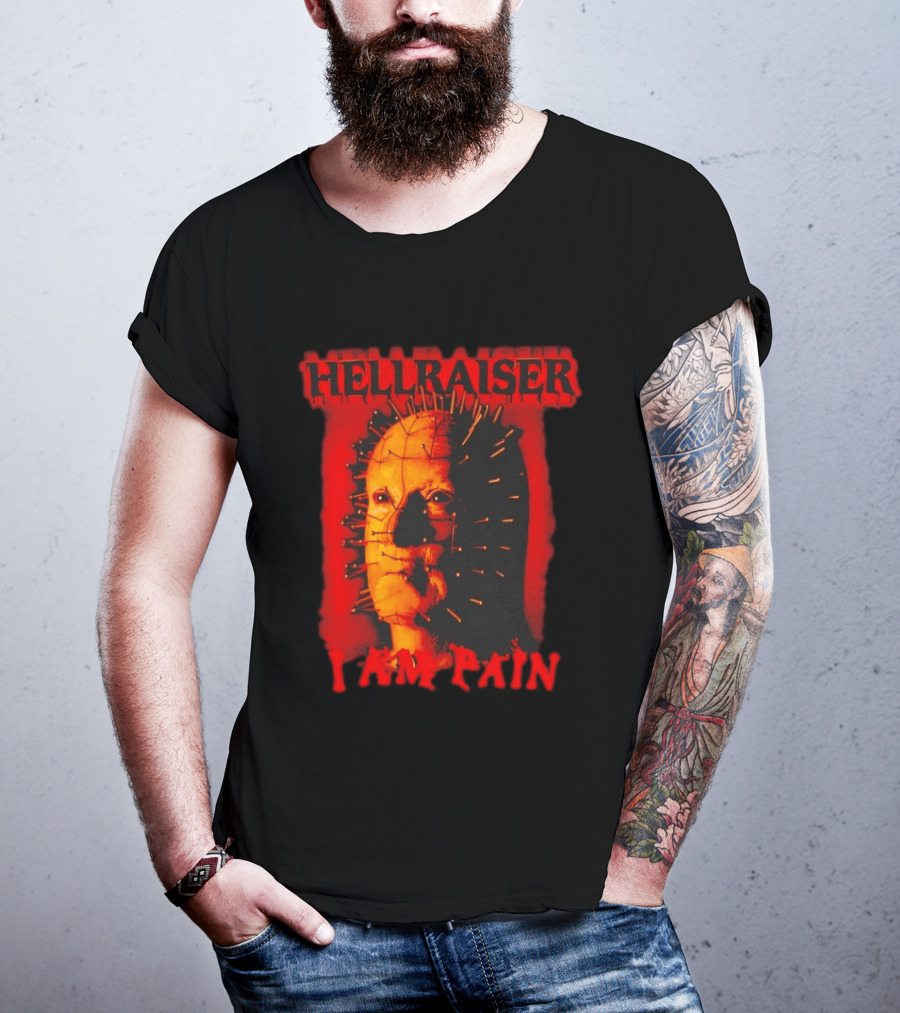 Hellraiser I Am Pain Pinhead Horror Movie T-Shirt
