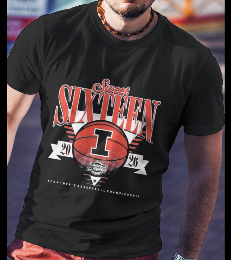 Illinois Fighting Illini 2026 NCAA Men's Basketball Sweet Sixteen T-Shirt
