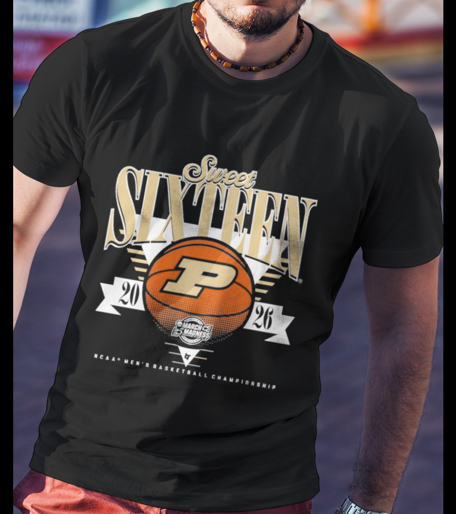 Purdue Boilermakers Basketball Sweet Sixteen 2026 T-Shirt