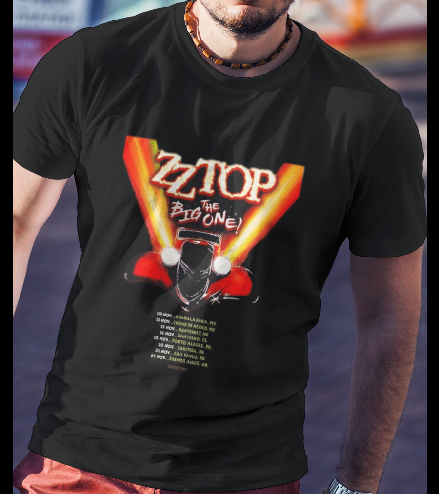 ZZ Top The Big One Mexico And South America Tour 2026 T-Shirt