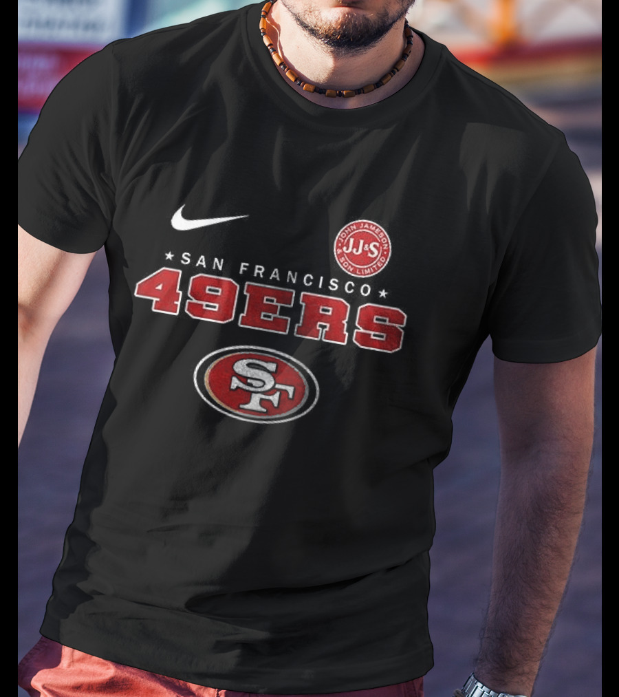Nike San Francisco 49ers Jameson Irish Whiskey Sine Metu Est 1780 T-Shirt