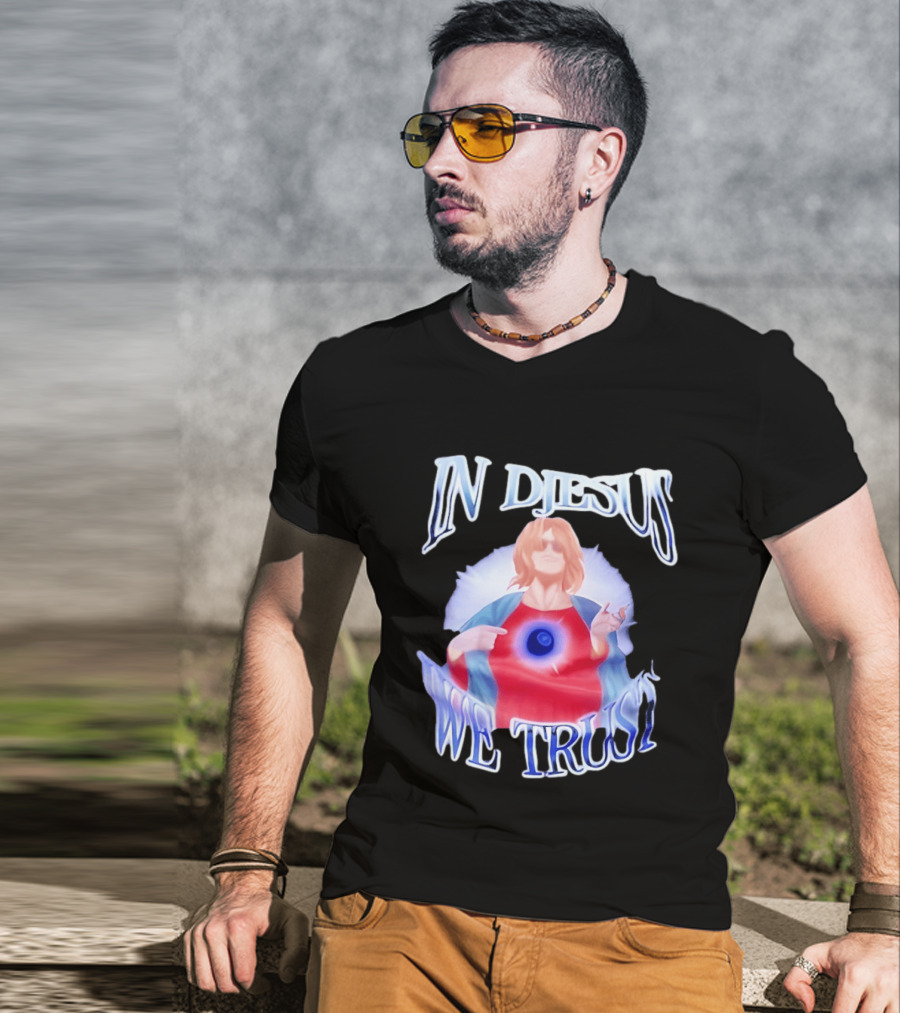 In Diesus We Trust Jesus Rock Pose T-Shirt