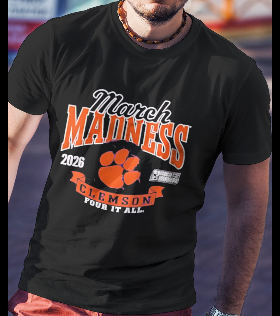 Clemson March Madness 2026 NCAA Women's Basketball Four It All T-Shirt