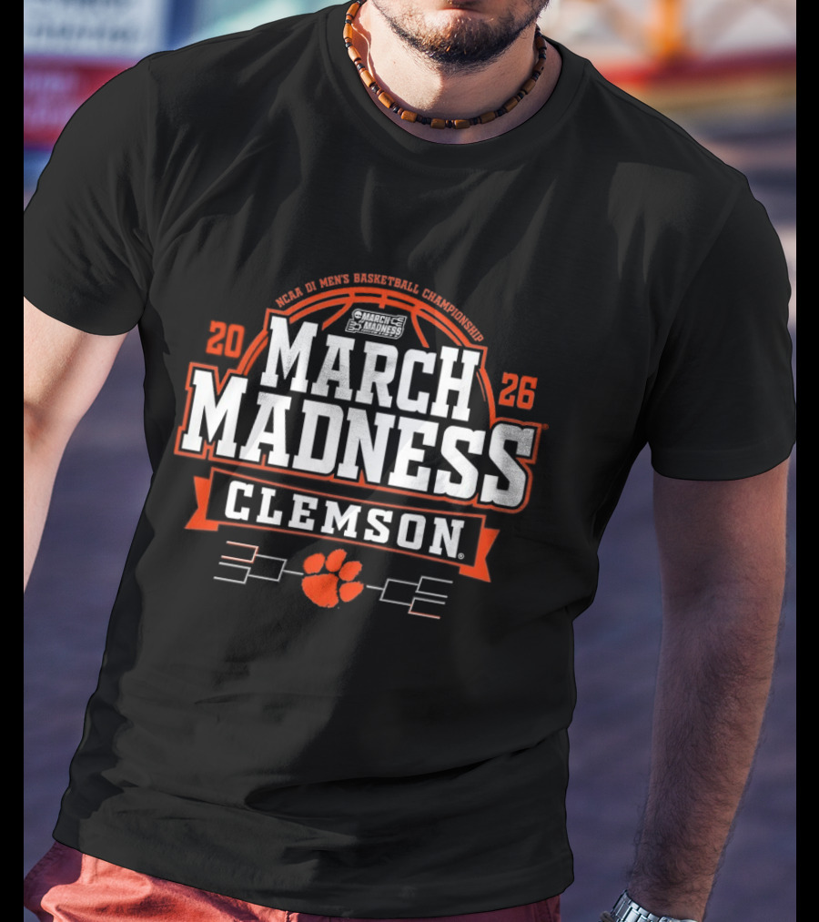 Clemson Tigers 2026 NCAA Men's Basketball March Madness Championship T-Shirt