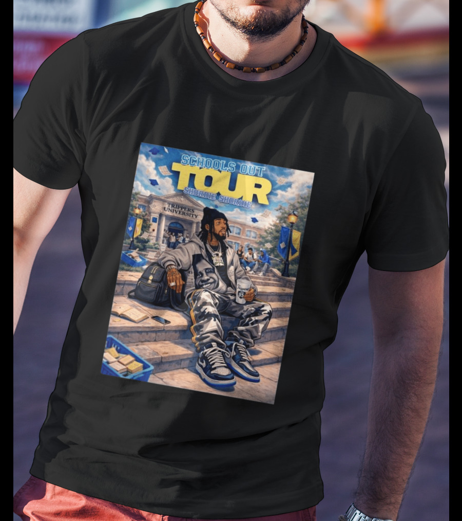 Shordie Shordie Schools Out Tour 2026 Trippers University Campus Scene T-Shirt