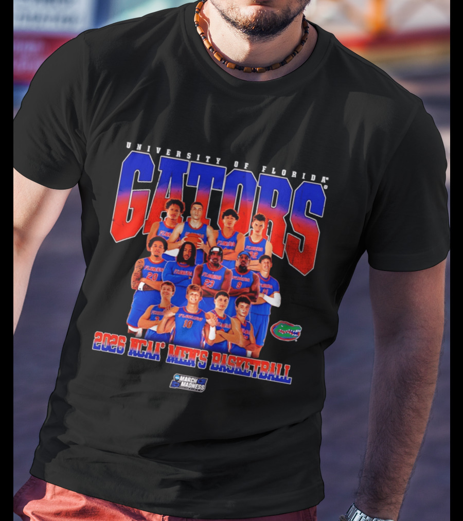 Florida Gators 2026 NCAA Men's Basketball March Madness Team T-Shirt