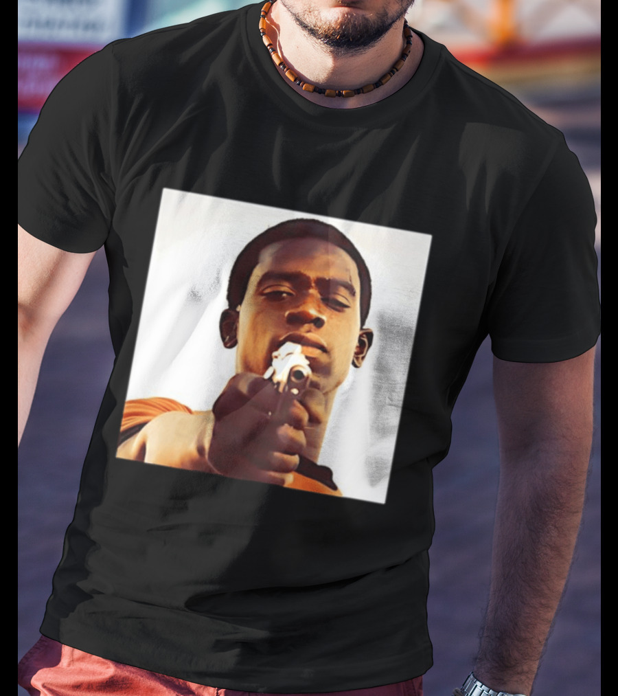 Snowfall TV Series 2017 Damson Idris Character With Gun T-Shirt