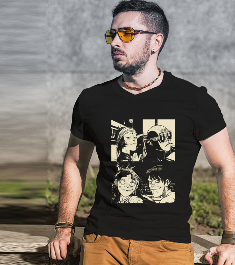 Gorillaz The Mountain Tour 2023 Dates And Locations Vintage Band T-Shirt
