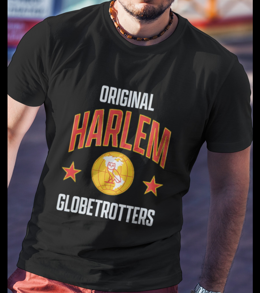 Original Harlem Globetrotters Owl And Stars T-Shirt
