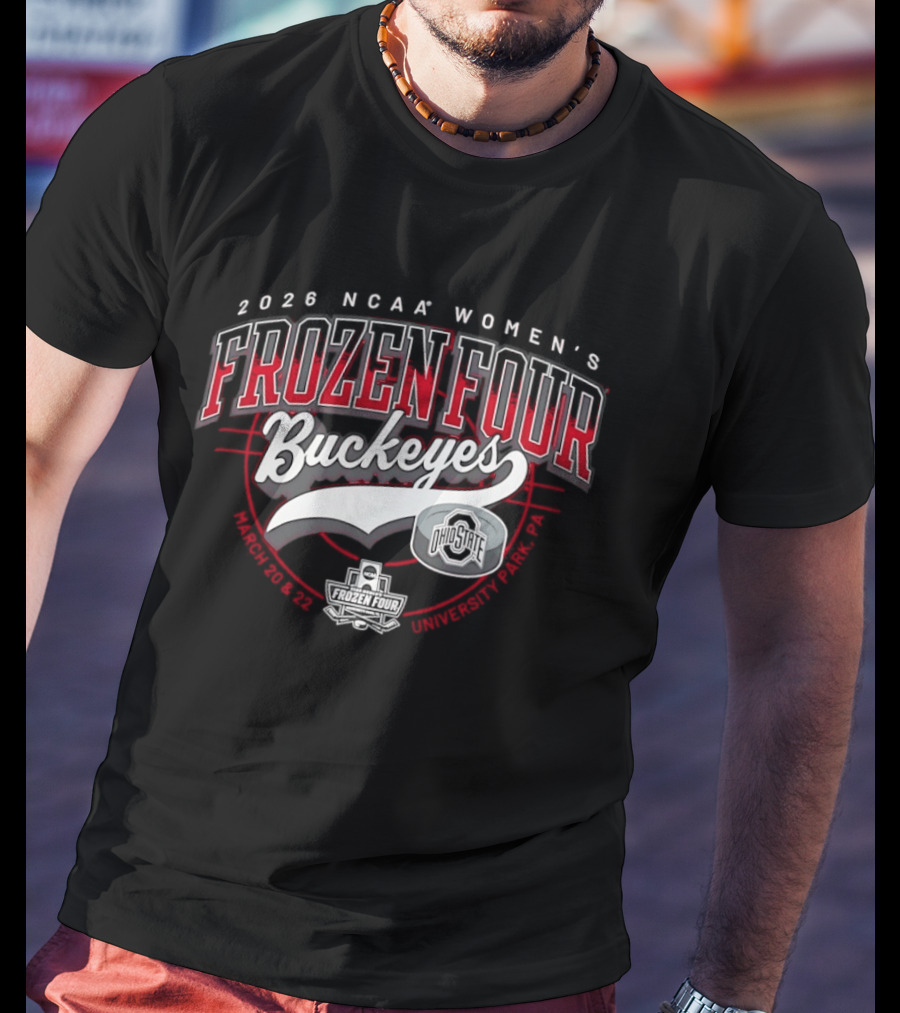 2026 NCAA Women's Frozen Four Buckeyes Hockey T-Shirt