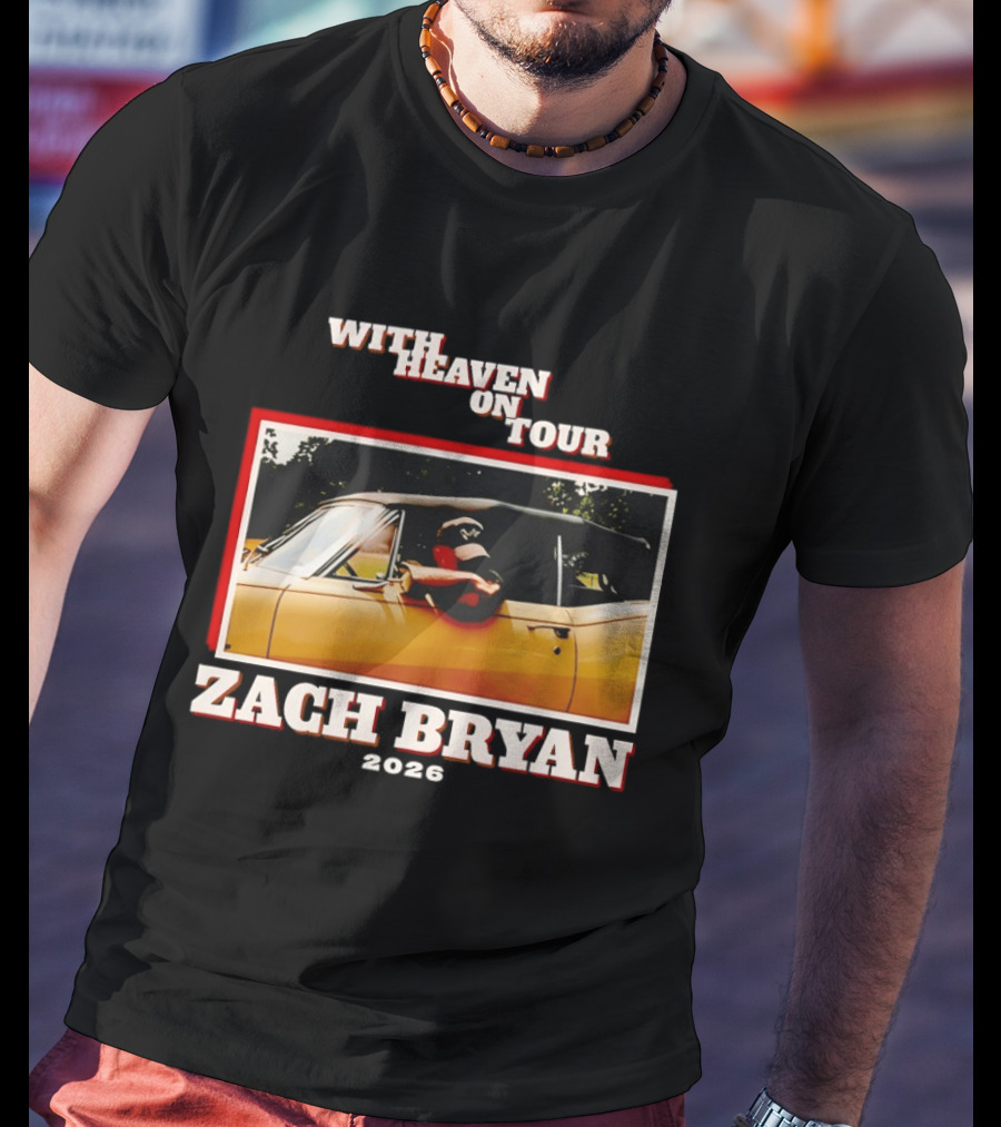 Zach Bryan 2024 Oklahoma Country Music With Heaven On Tour T-Shirt