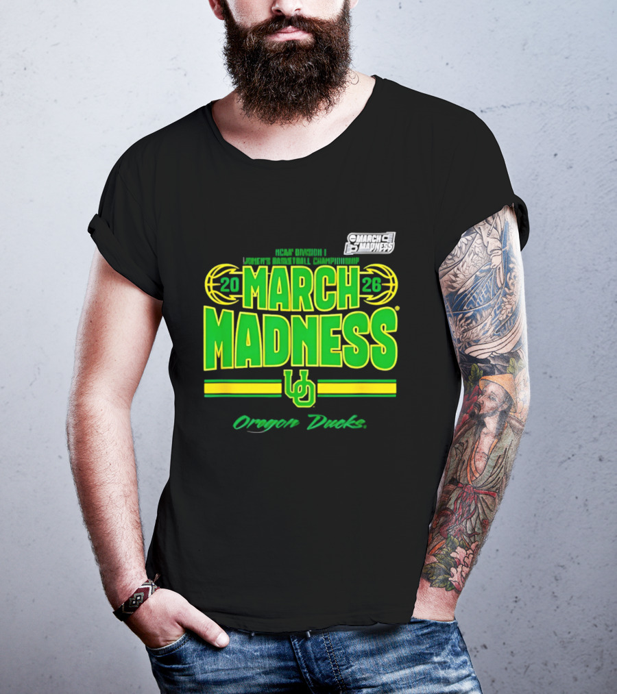 Oregon Ducks 2026 NCAA Tournament Women's Basketball Championship March Madness T-Shirt