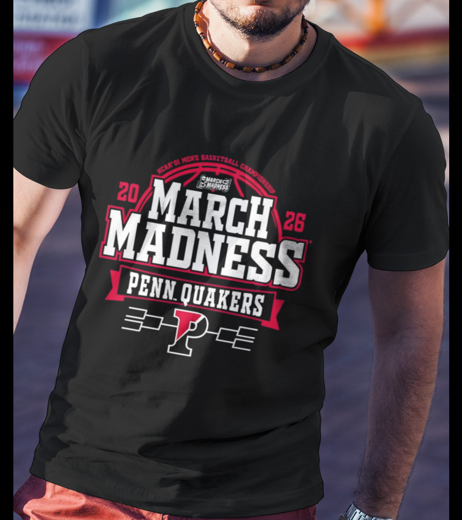 Penn Quakers 2026 NCAA Basketball March Madness T-Shirt