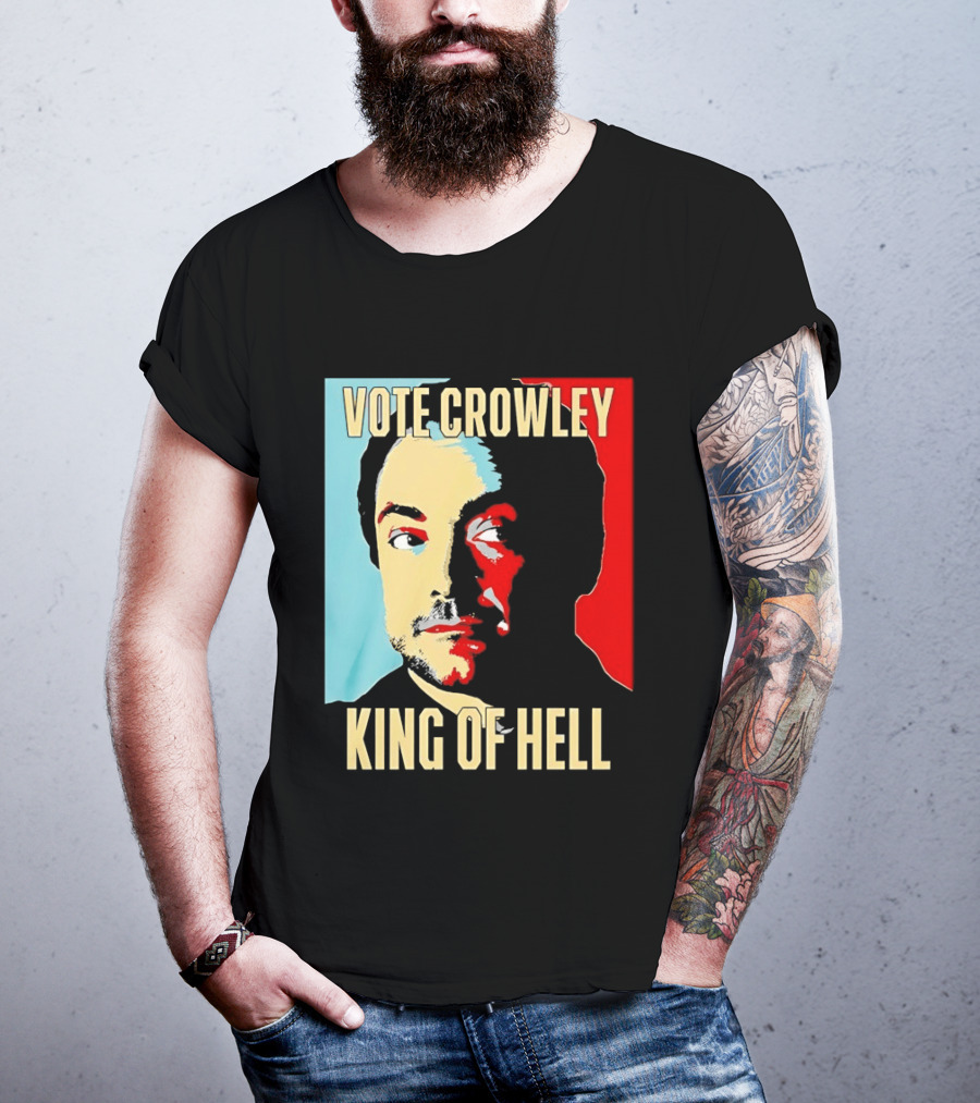 Vote Crowley King Of Hell Supernatural Fan Favorite T-Shirt